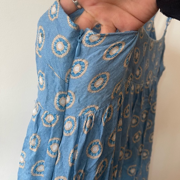 Urban Outfitters Blue Maxi Peasant Dress - Picture 3 of 6